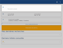 Tablet Screenshot of m.nh-hotels.fr
